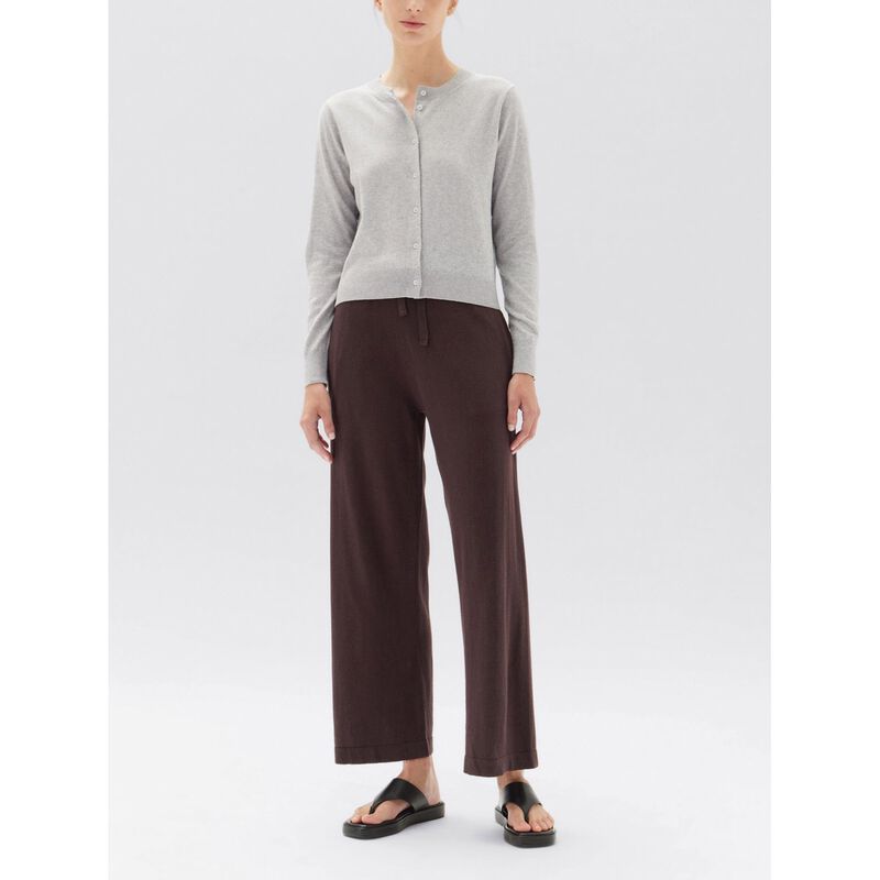 Assembly Label Semra Cotton Cashmere Cardigan Grey Marle image number 3